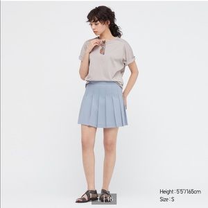 Uniqlo Pleated A-line Mini Skirt